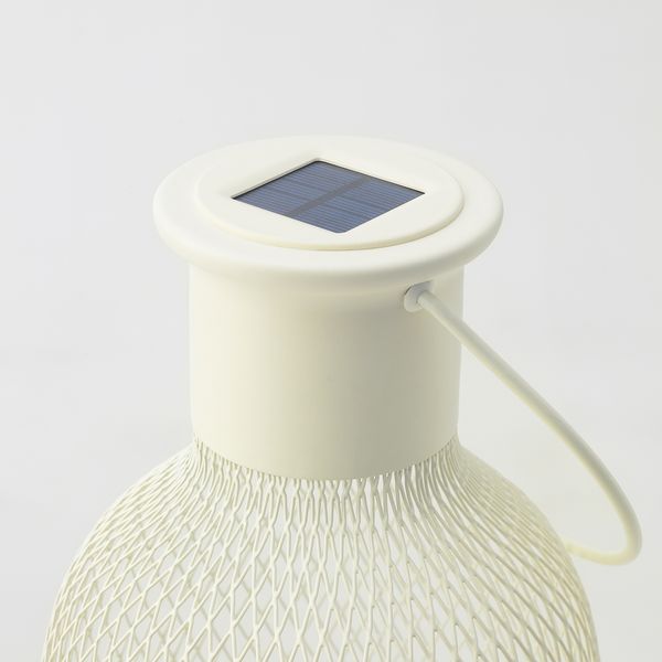 Светодиодный фонарь, солнечная батарея, для сада, сетка белый, 29 см IKEA SOLVINDEN 405.937.16 - фото 2