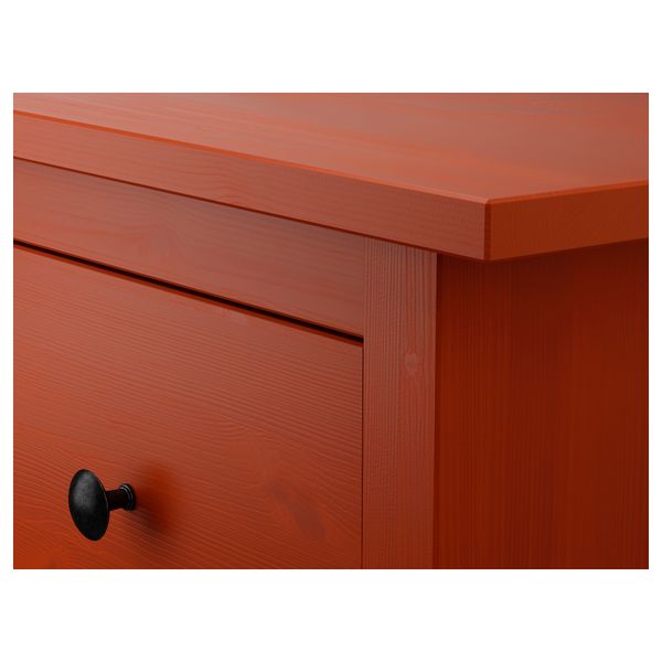 Комод с 8 ящиками ХЕМНЭС, красно-коричневый - фото 4