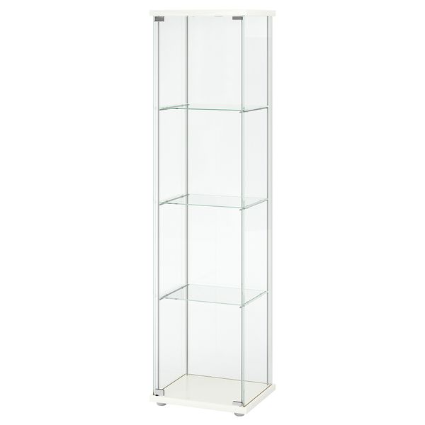 Шкаф-витрина, 43x163 см, белый IKEA DETOLF ДЕТОЛЬФ 802.691.22 - фото 1