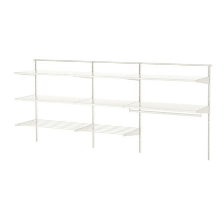 BOAXEL Комбинация для прачечной - белый/металлический 227x40x101 см