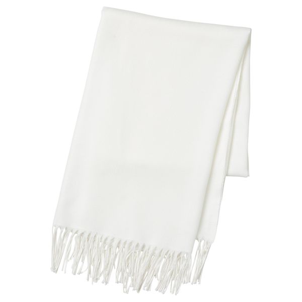 Плед МАРИАКЛОККА, белый с оттенком (130x190 см) - фото 1