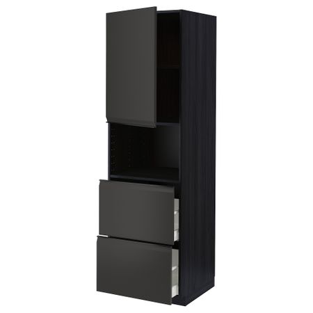 Высокий шкаф для СВЧ, дверца,2ящика IKEA METOD МЕТОД, MAXIMERA МАКСИМЕРА 394.956.65
