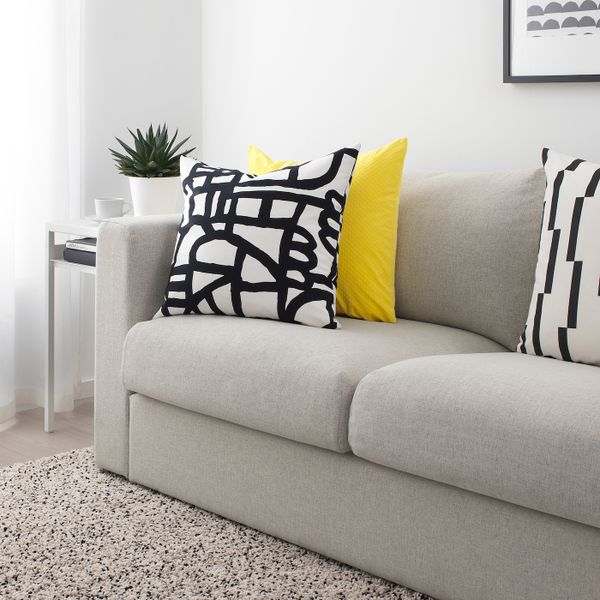 Ткань, белый, черный 150 см IKEA SKUGGBRÄCKA СКУГГБРЭККА 504.437.93 - фото 3