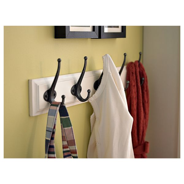 Вешалка 5-местная ЛЕКСВИК, белый - схема-чертеж с размерами