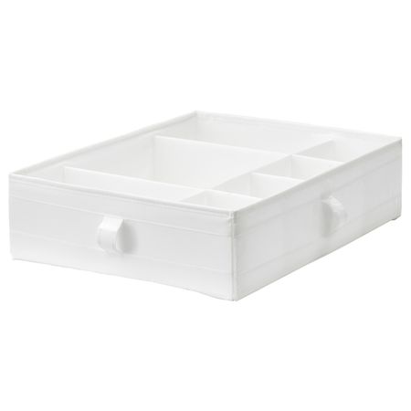 Ящик с отделениями, белый 44x34x11 см IKEA SKUBB СКУББ 803.750.71