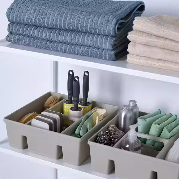 FÅNGGRÖDA ФОНГГРЁДА Вставка с отделениями - светло-серый 30x30x11 см - фото 4