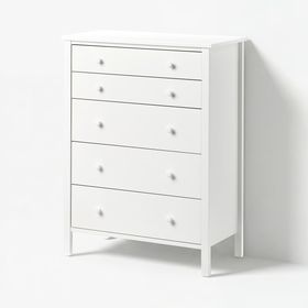KILBERGET Комод с 5 ящиками - белый 76x102 см