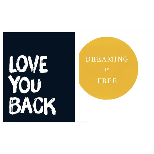 Постер, 40x50 см, Love you back IKEA DRÖMBILD ДРЁМБИЛЬД 305.365.09 - фото 2