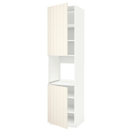 Высокий шкаф для/духовки, 2 дверцы, полки IKEA METOD МЕТОД 492.263.85
