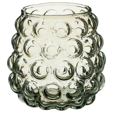 Подсвечник для греющей свечи, светлый оливково-зеленый 11 см IKEA VINTER 2021 ВИНТЕР 2021 905.037.61