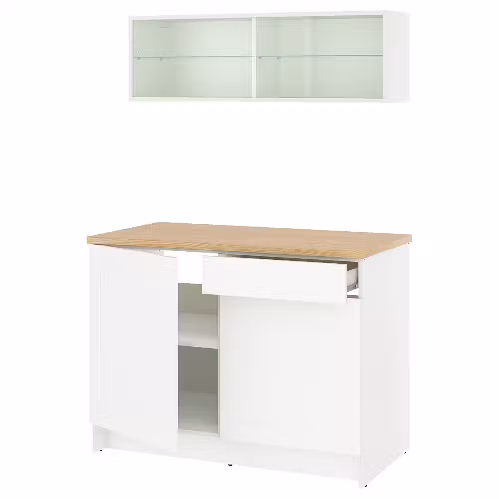 KNOXHULT Кухня - белый каркас 120x61x220 см - фото 1