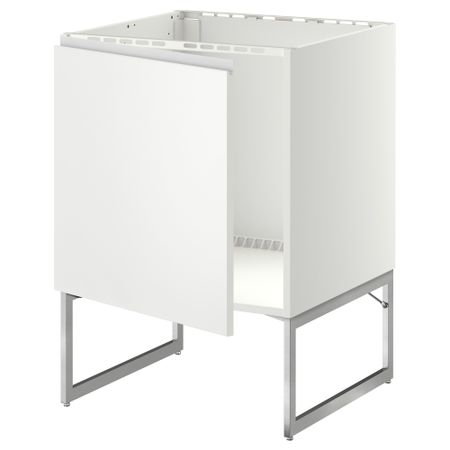 Напольный шкаф для раковины МЕТОД, белый, Нодста белый (60x60x60 см)