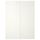 Пара раздвижных дверей ХАСВИК, глянцевый, белый