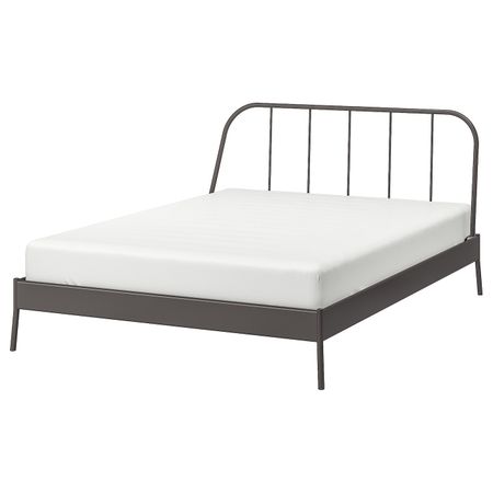 Каркас кровати, серый, Леирсунд 160x200 см IKEA КОПАРДАЛЬ 692.108.64