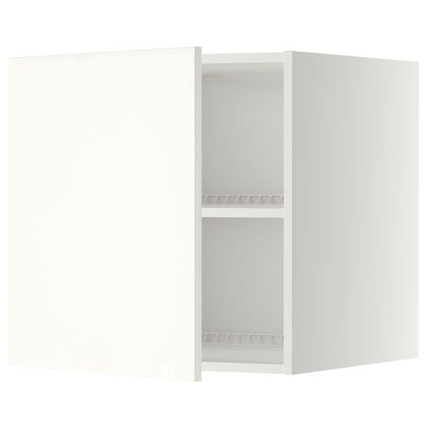 Верхний шкаф на холодильник, морозильник МЕТОД, белый, Хэггеби белый - схема-чертеж с размерами