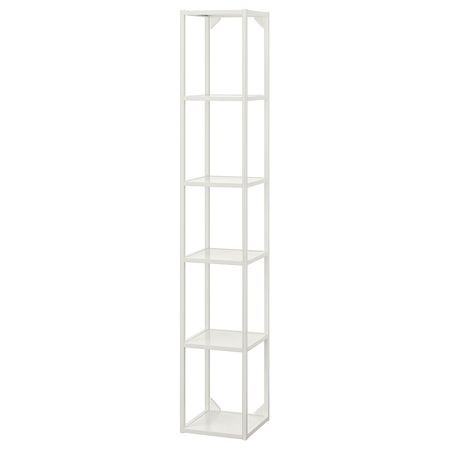 ENHET Высокий каркас с полками - белый 30x30x180 см