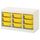 Комбинация для хранения + контейнеры, белый, желтый, 99x44x56 см IKEA TROFAST ТРУФАСТ 492.284.69
