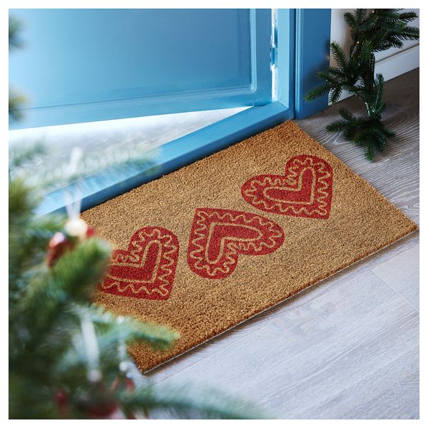 Придверный коврик, 40x60 см, неокрашенный IKEA VINTERFINT 705.577.31 - схема-чертеж с размерами