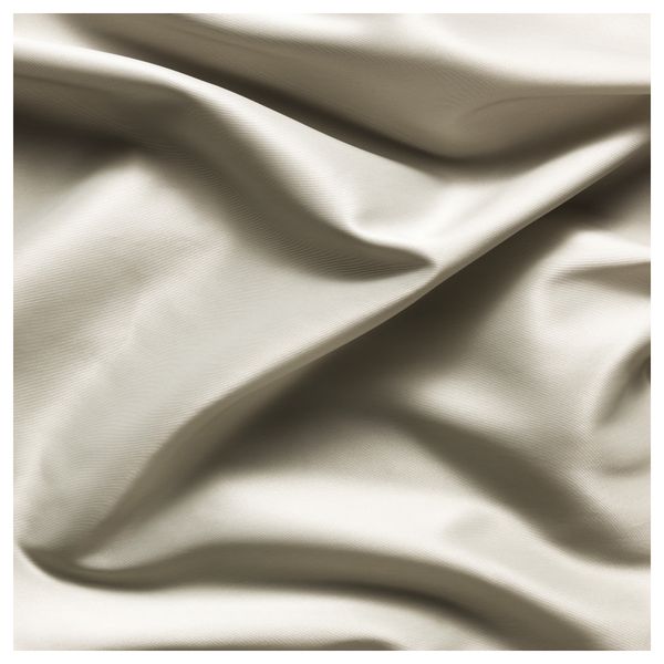 Гардины, 1 пара ПЭРЛЬБУСКЕ, бежевый (145x300 см) - схема-чертеж с размерами