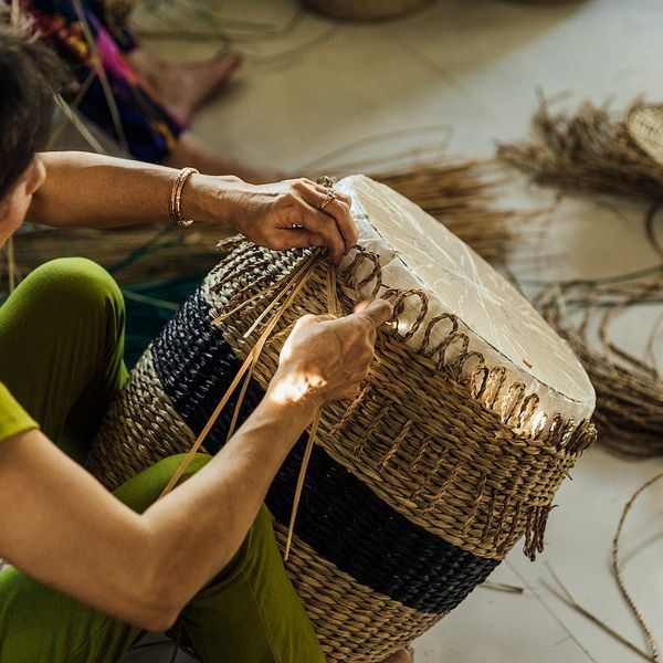 Корзина, водоросли, черный 40 см IKEA ТИЛЛЕВИПС 704.395.06 - схема-чертеж с размерами