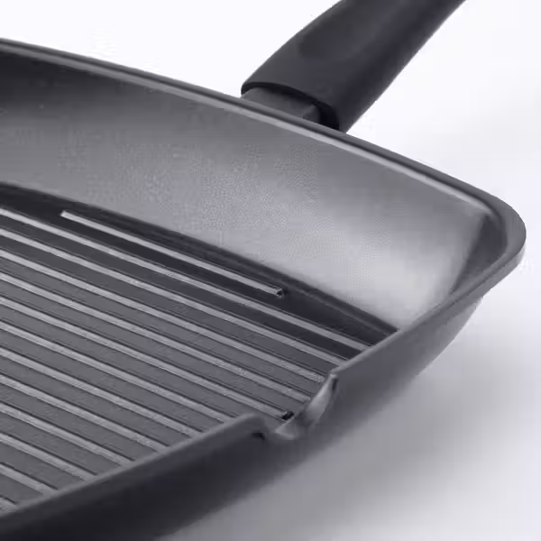 HEMLAGAD Сковорода для гриля - антипригарное покрытие чёрный 28x28 см - фото 2