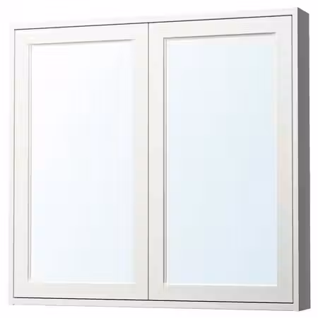 TÄNNFORSEN ТАННФОРСЕН Зеркальный шкаф с дверцами - белый 100x15x95 см