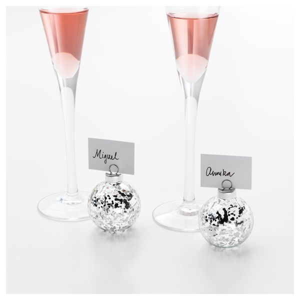 Подставка для именной карточки ВИНТЕР 2016, стекло серебристый - схема-чертеж с размерами