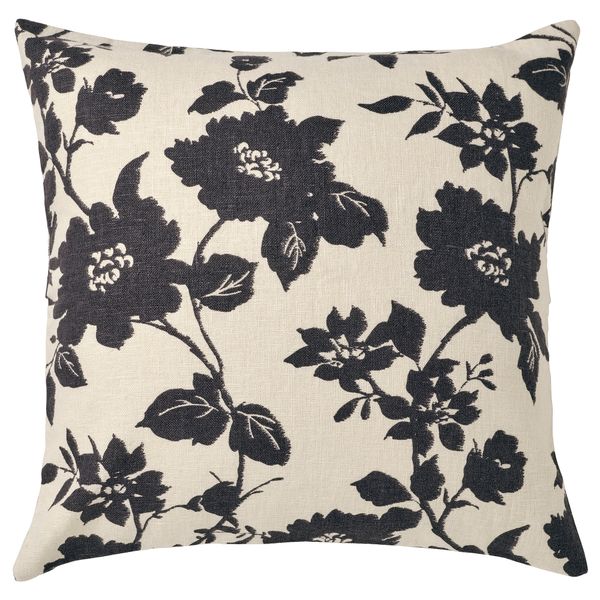 Чехол на подушку, 50x50 см, неокрашенный, антрацит IKEA SVÄRDKBRUNKRISSLA БРУНКРИСЛА 805.482.89 - фото 1