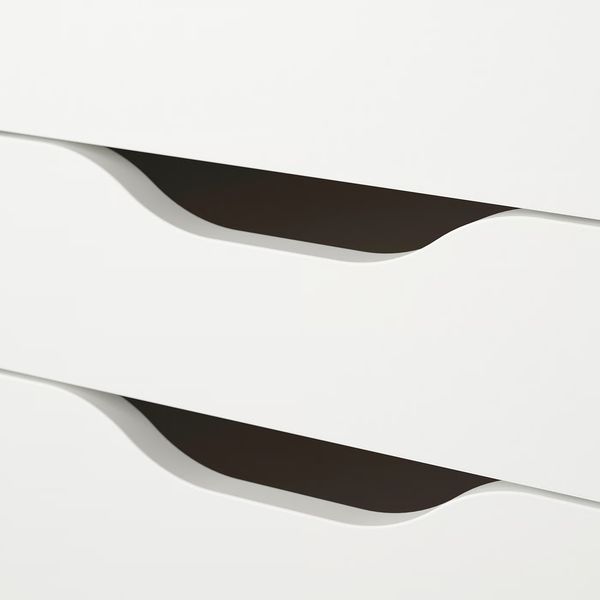 ALEX Тумба с ящиками - белый 36x70 см - схема-чертеж с размерами