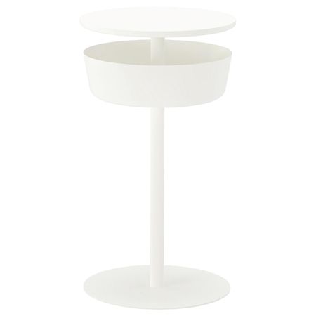 Столик прикроватный, белый 42x74 см IKEA LIERSKOGEN ЛИЕРСКОГЕН 403.507.51