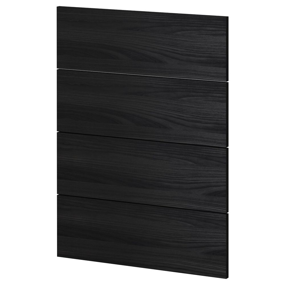 4 фронтальных панели для посудомоечной машины, Тингсрид черный 60 см IKEA МЕТОД 592.319.23 - схема-чертеж с размерами