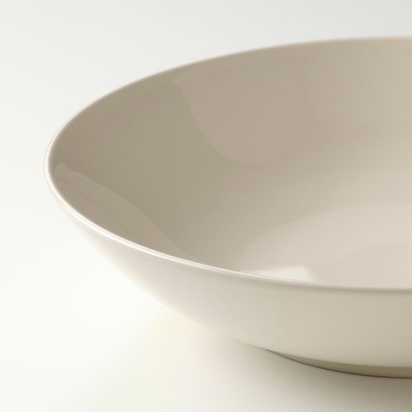 Тарелка глубокая, 23 см, полированный бежевый IKEA FÄRGKLAR ФЭРГКЛАР 205.379.34 - фото 3