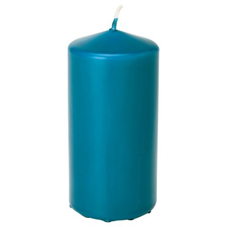 Неароматическая свеча формовая ДАГЛИГЕН, бирюзовый (14 см)
