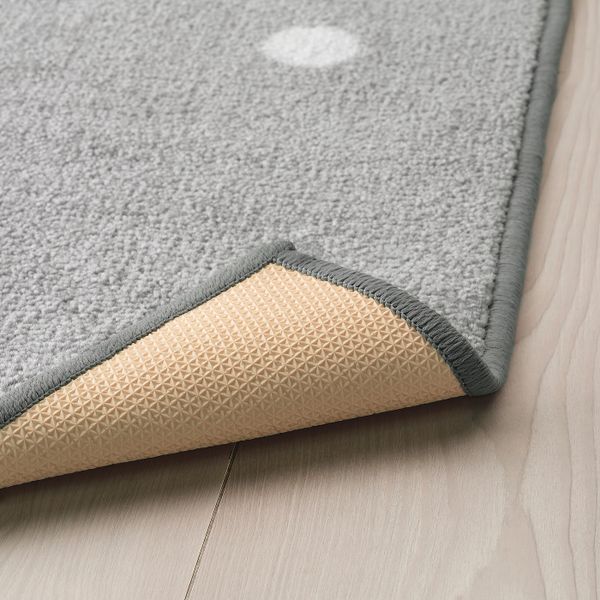 Ковер, точечный/серый 133x160 см IKEA LEN ЛЕН 504.539.23 - схема-чертеж с размерами