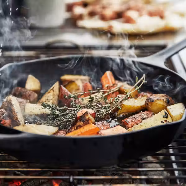 GRILLSKÄR Угольный гриль с 2 столиками - нержавеющ сталь/для сада 99/123/147x61 см - фото 7