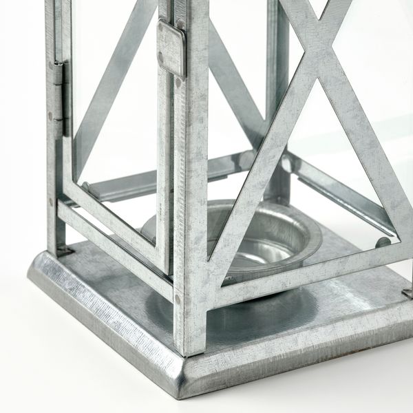 Фонарь для греющей свечи,д/дома/улицы, 22 см, оцинковка IKEA BEFÄSTA 405.235.87 - схема-чертеж с размерами