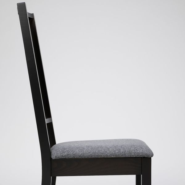 Стул, коричнево-чёрный/Гуннаред классический серый IKEA BÖRJE БЁРЬЕ 904.784.41 - фото 3