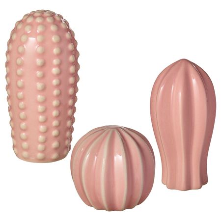 Набор украшений, 3шт, мини розовый IKEA SJÄLSLIGT СЬЕЛСЛИГТ 504.991.72