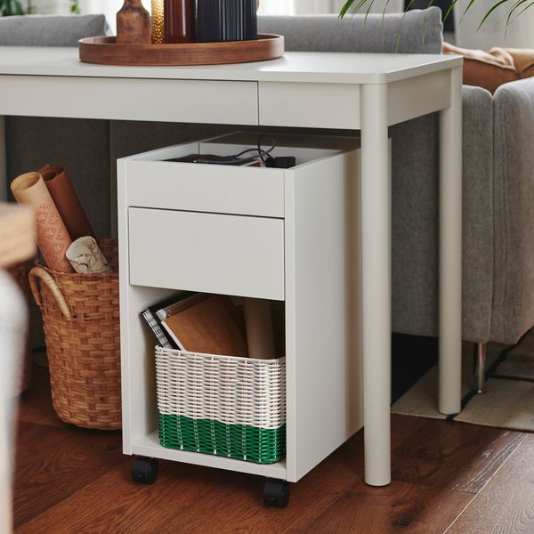 Корзина, белый, зеленый, 25x35x19 см IKEA DJURTRÄNARE 705.914.19 - фото 5