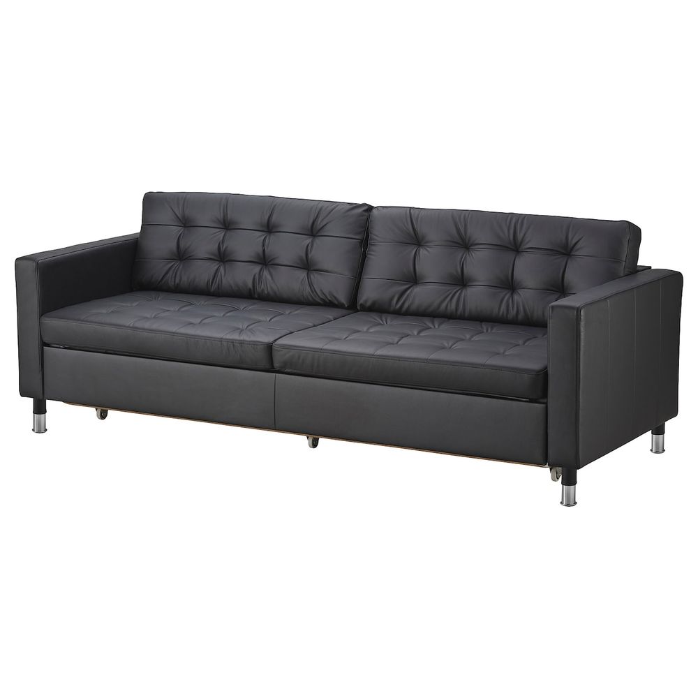 3-местный диван-кровать, Гранн/Бумстад черный-металл IKEA LANDSKRONA ЛАНДСКРУНА 792.489.08 - фото 1