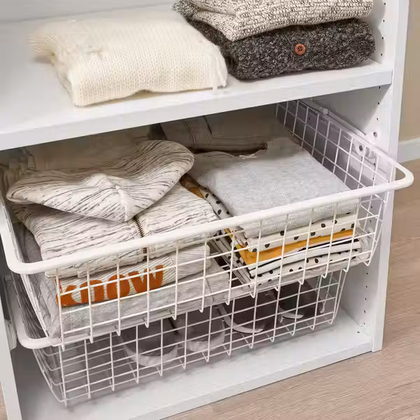 HJÄLPA Направляющие для корзин - белый 55 см - схема-чертеж с размерами