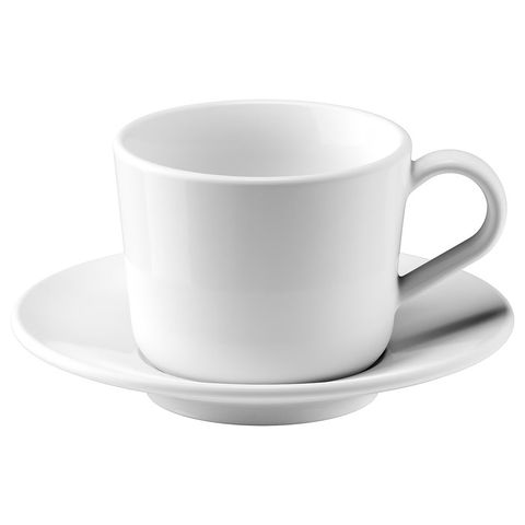 IKEA 365+ Чашка с блюдцем - белый 13 сл