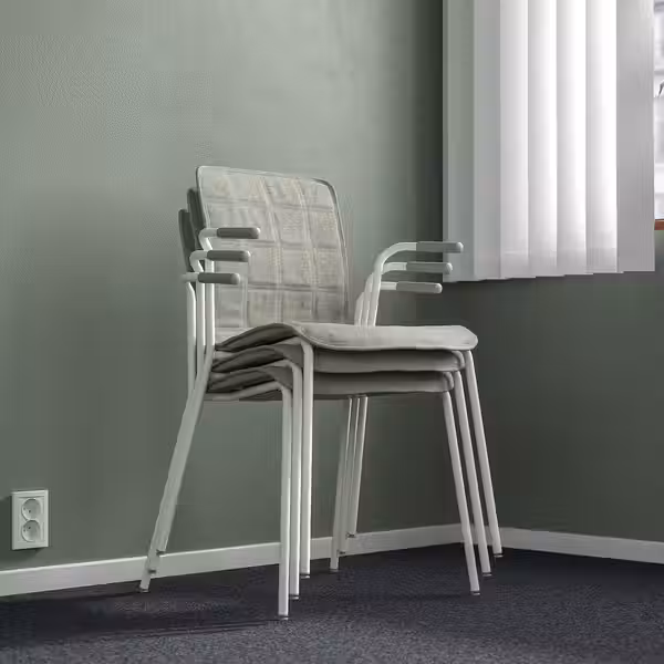 LÄKTARE Конференц-стул - светло-зеленый/белый - фото 9