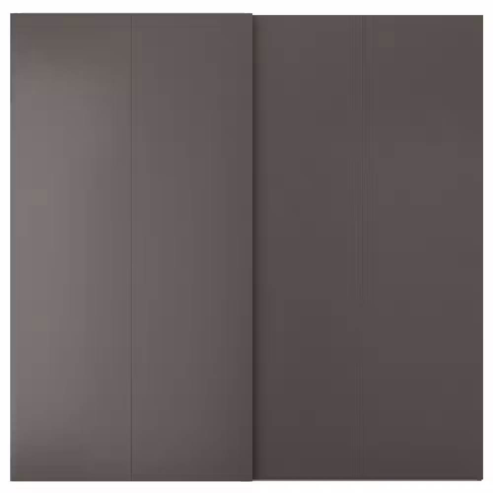 HASVIK Пара раздвижных дверей - темно-серый 200x201 см - фото 1