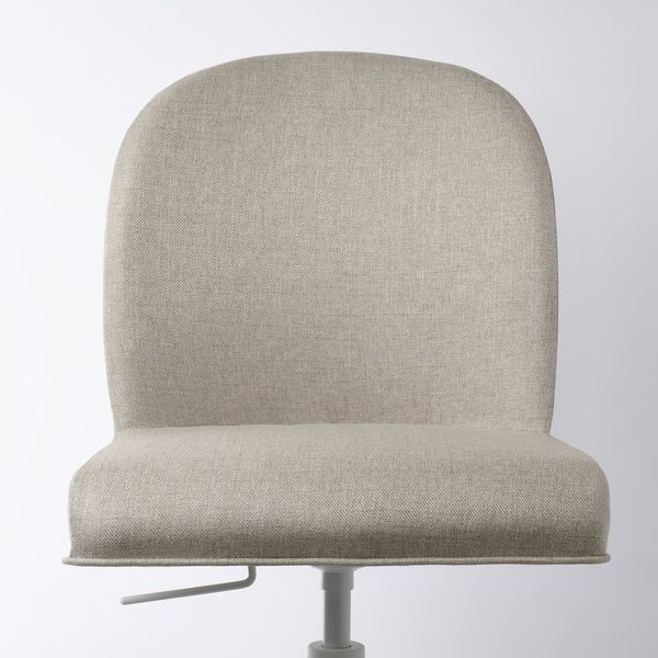 ROSENTORP РОЗЕНТОРП Рабочий стул - белый/киланда светло-бежевый - схема-чертеж с размерами