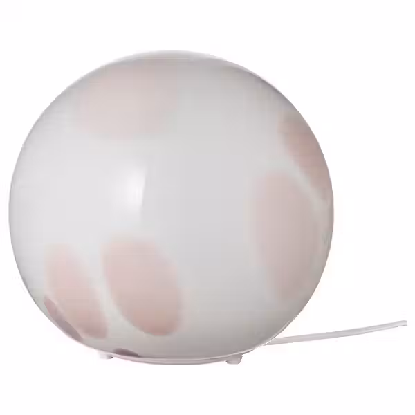 FADO Лампа настольная - розовый/стекло 25 см - фото 1