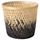 Кашпо, бамбук естественный/черный 15 см IKEA VATTENMELON ВАТТЕНМЕЛОН 604.758.54