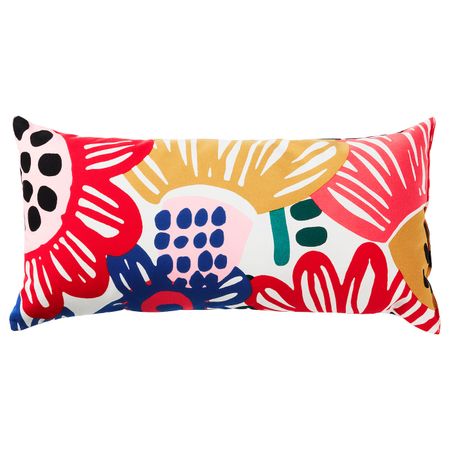 Подушка, белый/разноцветный 30x60 см IKEA SOMMARASTER СОММАРАСТЕР 604.260.38