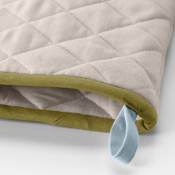 Варежка-прихватка, белый с оттенком IKEA GRILLTIDER ГРИЛЛЬТИДЕР 704.889.93 - схема-чертеж с размерами