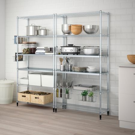 2 секции полок 197x36x181 см IKEA ОМАР 492.790.53